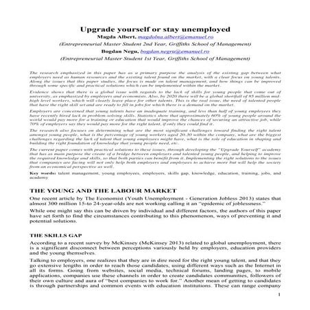 Article   upgrade yourself or stay unemployed