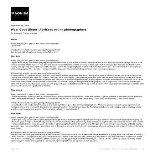 Article   Wear Good Shoes