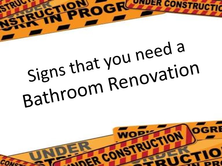 Signs You May Need a Bathroom Renovation