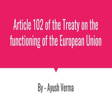 Article 102 TFEU