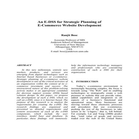 E commerce strategy | PDF