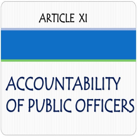 Article 11   accountability of public officers