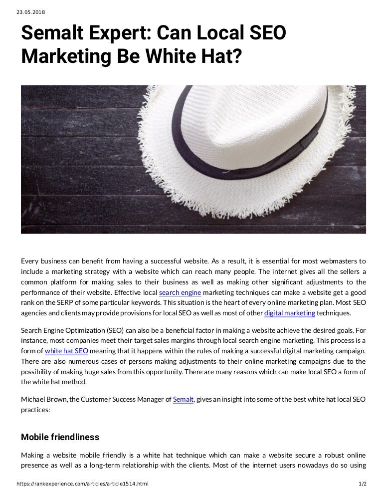 hat making website