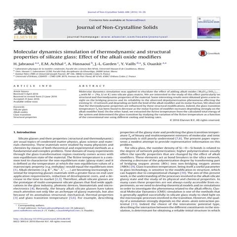 Mixed alkali effect in the k2 o–na2o–teo2 glass system | PDF
