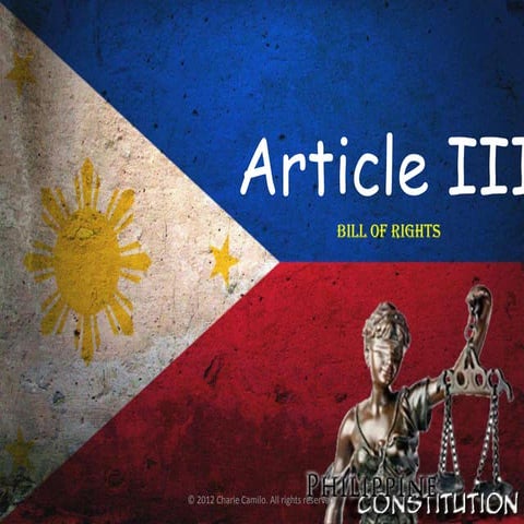 Philippine Constitution 1987 (Article 3 - Bill of Rights)