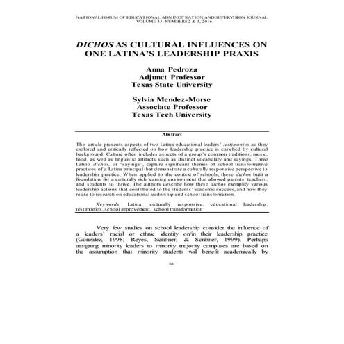 Article - National FORUM Journals