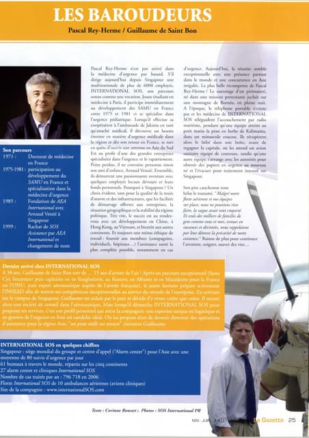 Insead article: Meet Guillaume de Saint-Bon | PDF
