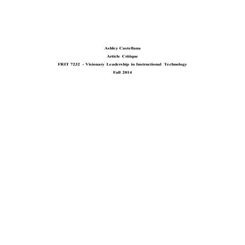 Article critique FRIT 7232