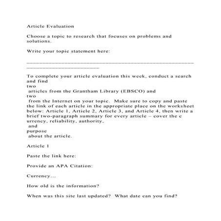 Evaluating Sources Worksheet NameSource Title a | DOCX