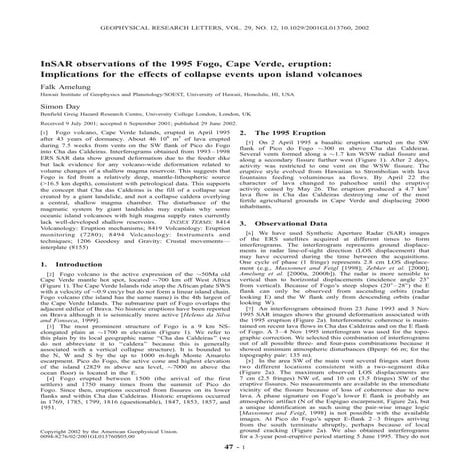 Article Fogo Glissement Caldeira