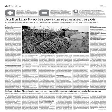 Article Le Monde 15 10 10