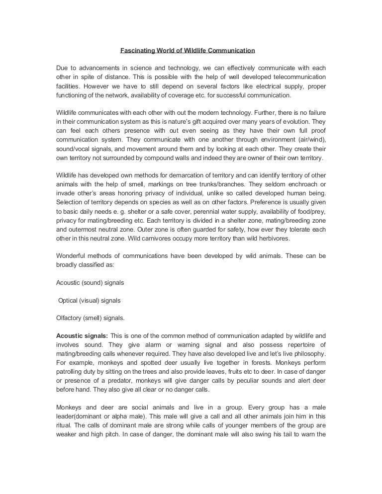 Article On Communication