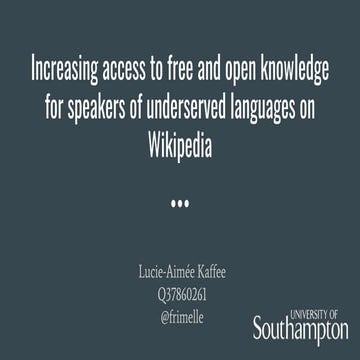 ArticlePlaceholder WikidataCon 2017