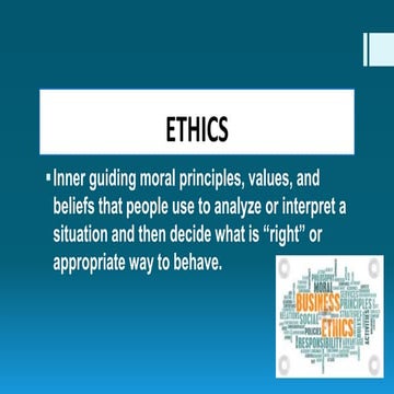 Ethics & Importance