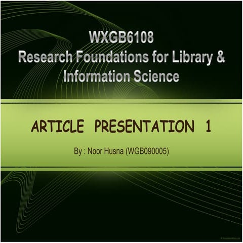 WXGB6108_Article Review_The Effect of Attitudes, Goal Setting and Self-Effica...