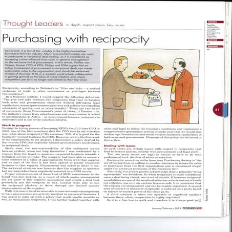 Article procurement leaders | PDF