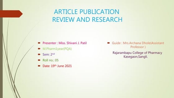 How to prepare an effective journal club | PPT