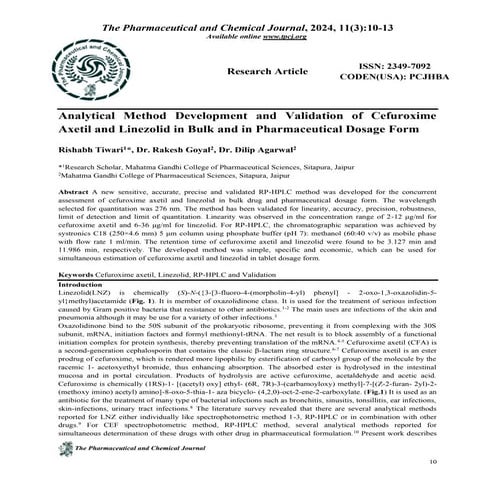 Stability indicating analytical method development and validation for ...