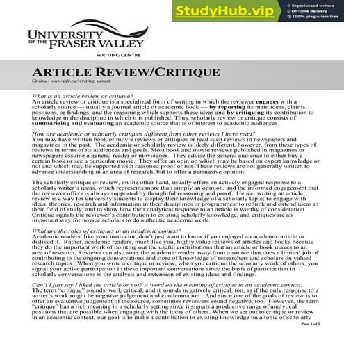 Article Review