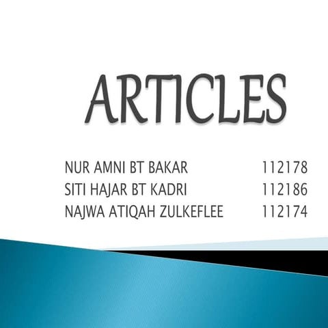 Articles