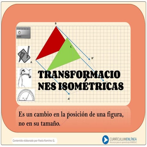 trasnformaciones isometricas en matematicas