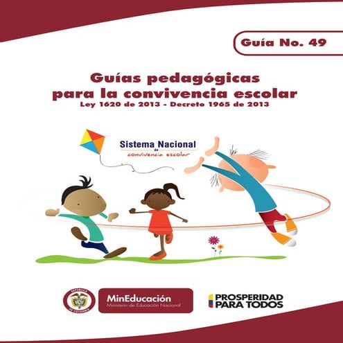 GUIA Guía 49 pedagógicas para la convivencia escolar Ley 1620 de 2013 ...