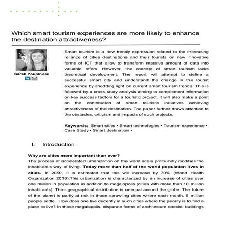 How to design smart tourism destination: From viewpoint of data | PDF