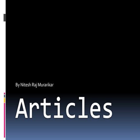Articles | PPTX