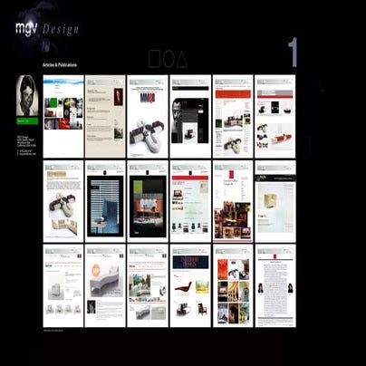 MGV Articles & Publications.pdf Various publications featuring furniture lines.