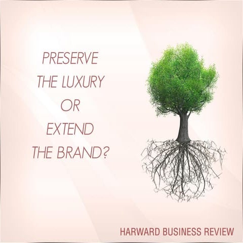 Preserve the luxury or Extend the brand?