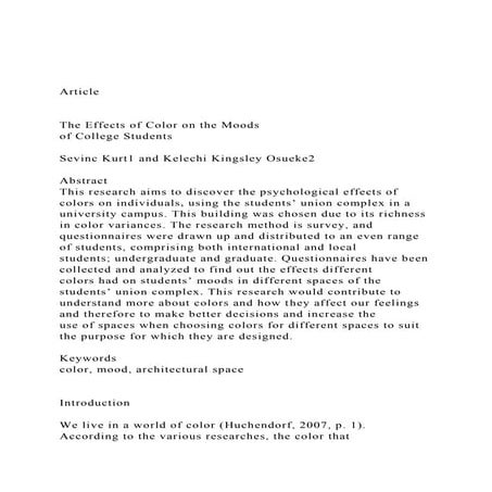Article The Effects of Color on the Moods  of College .docx