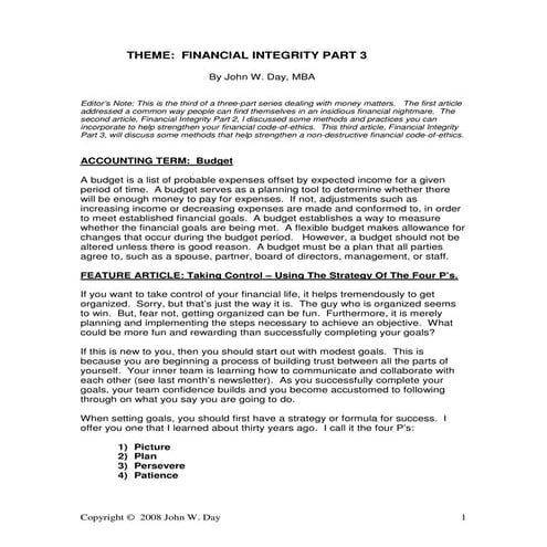 Financial Values Attitudes and Goals Worksheet | PDF
