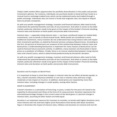 Opportunities for portfolio diversification 