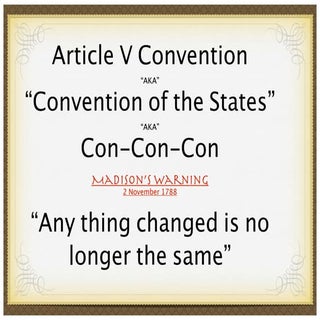 Article v convention / Why not? her...