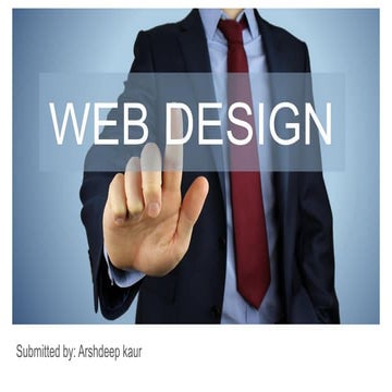 Web designing presentation for submission