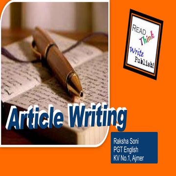 Article writing | PDF