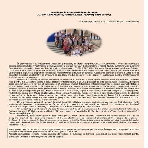 Articol diseminare pt forum