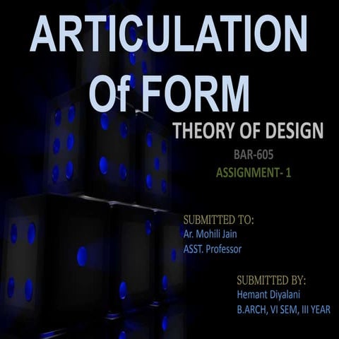 Articulation of form