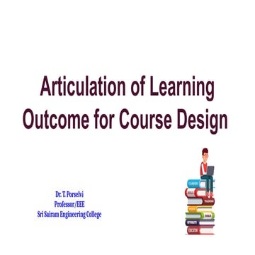 Articulation of Learning Outcome for course design