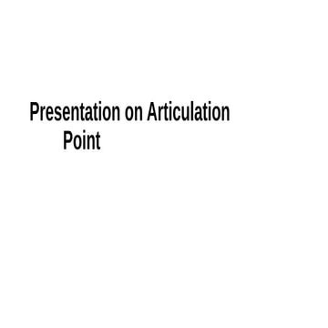 Articulation point