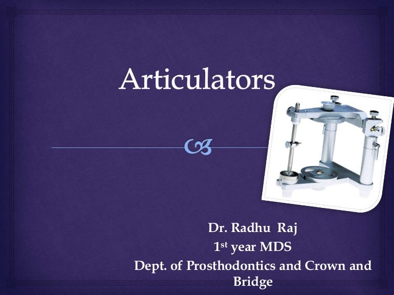 Articulators