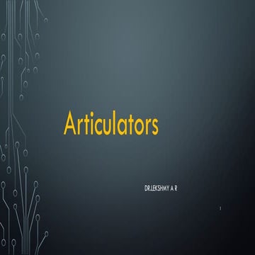 Articulators in complete denture ...pptx