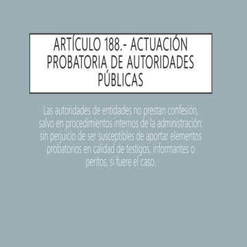 Articulo 188 | PPTX