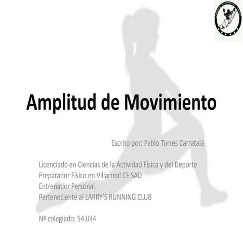 Amplitud De Movimiento (ADM)
