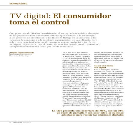 TV digital: El consumidor toma el control