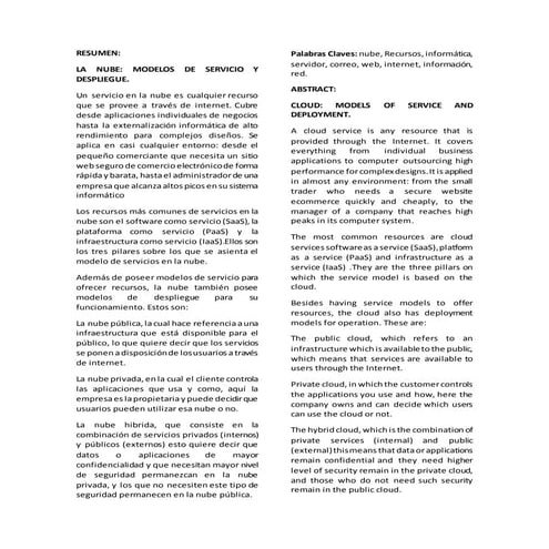 Articulo computacion en la nube Jaime Marin