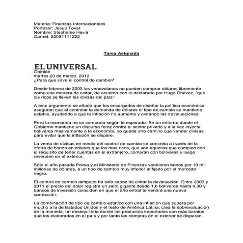 ¿Para qué sirve el control de cambio?