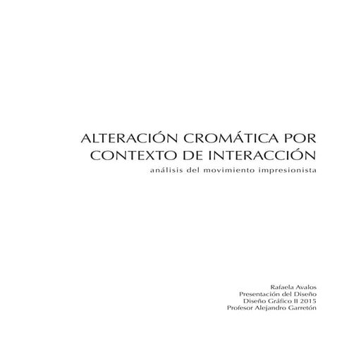 Articulo impresionista, texto + imagen