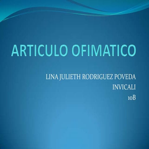 Articulo ofimatico