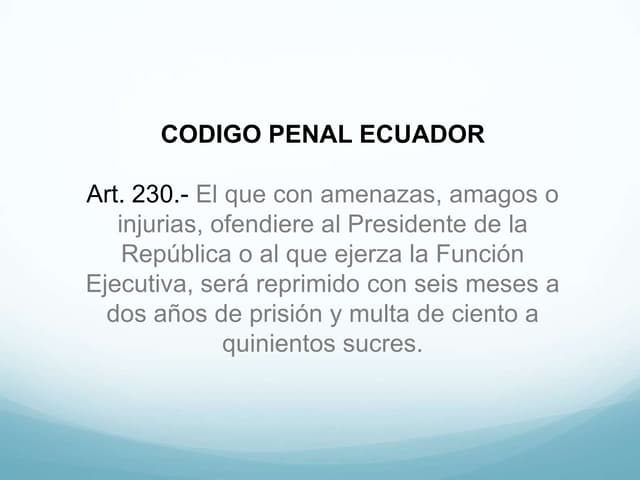 Articulos del Código Penal